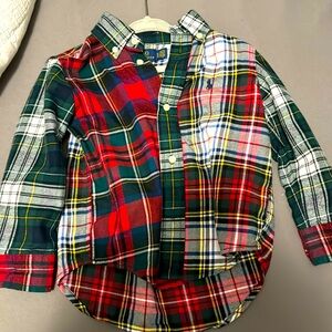 Holiday Christmas Photo’s Ralph Lauren Toddler Button Down
